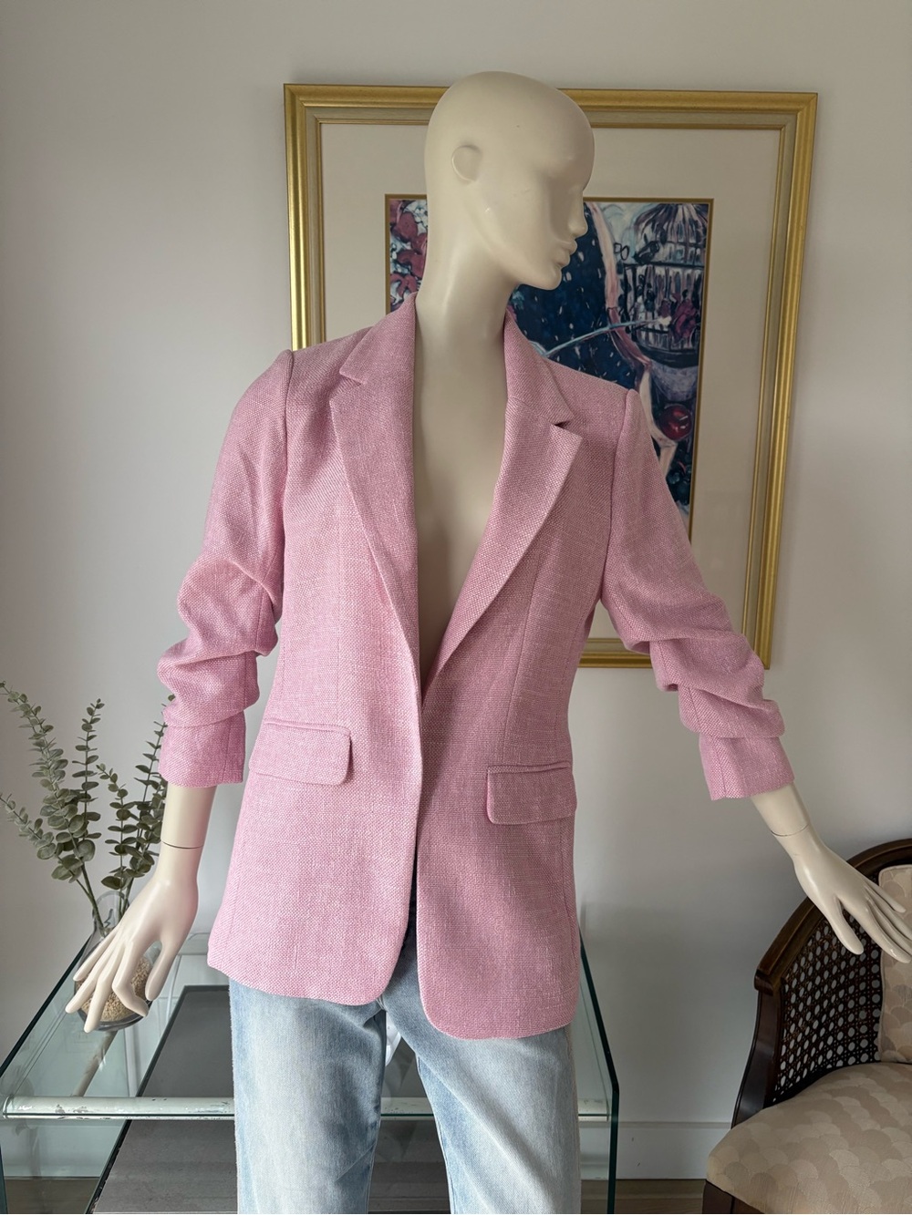 ESQUALO Light Pink Tailored Blazer - Picture 1 of 4